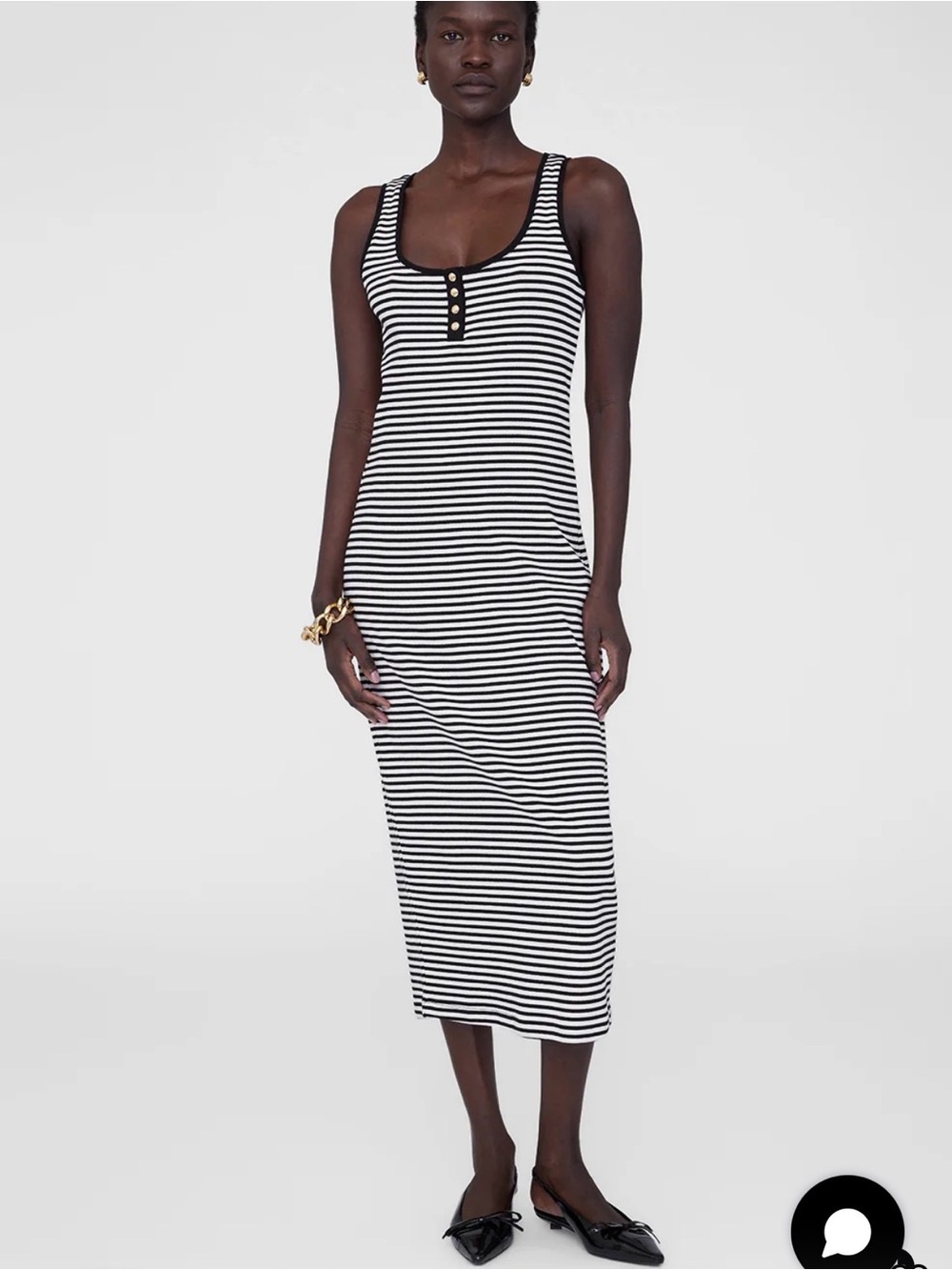 ANINE BING ALESSIA TANK MIDI DRESS